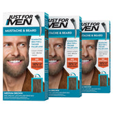 Just For Men M-35 frente del empaque mostrando el tono medium brown y beneficios