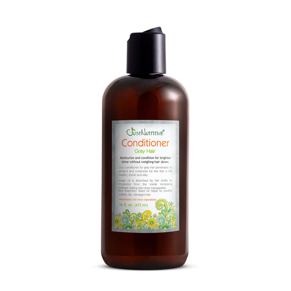 Just Nutritive frasco frontal mostrando diseño y tamaño 16 oz que inspira confianza