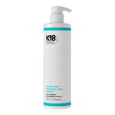 K18 champú frente del envase mostrando diseño y tamaño beneficioso