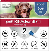 K9 Advantix envase frontal mostrando protección multiparásitosa