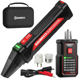 KAIWEETS KT302P frente con transmisor y receptor, fácil localización de interruptores
