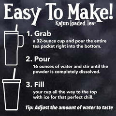 KaJun LOADED TEA primer plano del polvo con textura fina beneficiosa