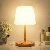 Kakanuo front view showing wood-grain finish and warm glow for stylish lighting