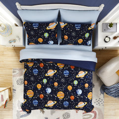 Kaleido Space primer plano del estampado que brilla para ambiente nocturno mágico