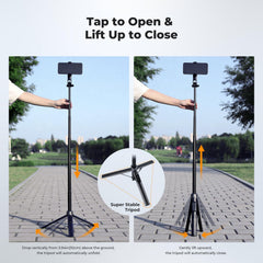 K&F CONCEPT folded pole in backpack illustrating compact travel convenience