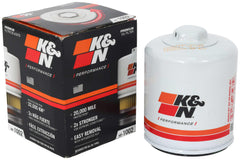 K&N filtro HP-1002 vista frontal resistente y beneficio de durabilidad