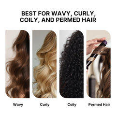 Karseell crema distribuida en cabello húmedo para definición marcada