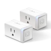 Kasa Smart frontal mostrando diseño compacto y ahorro de espacio