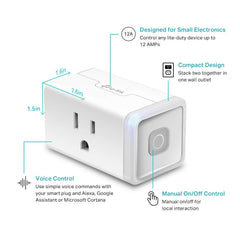 Kasa Smart HS103 conectado a una lámpara, control por app y comodidad inmediata