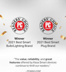 Kasa Smart primer plano del casquillo E26 y LED, instalación fácil y segura