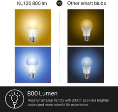 Kasa Smart bombilla montada en lámpara de mesa, iluminación acogedora