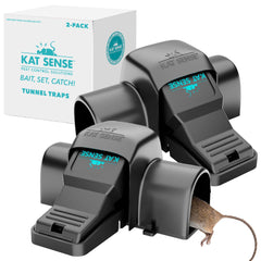 Kat Sense vista frontal del dispositivo mostrando entradas de túnel y cubierta segura