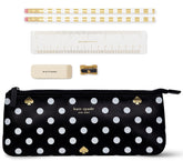 kate spade new york estuche frontal con lunares, elegante y práctico