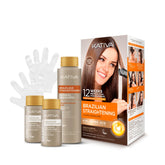 KATIVA kit alisado presentación frontal mostrando envases y beneficios