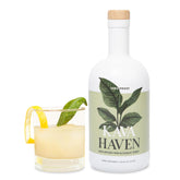 Kava Haven botella frontal mostrando la etiqueta y aspecto premium