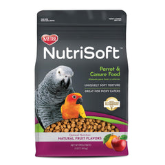Kaytee Nutrisoft frente del empaque mostrando peso y beneficios nutricionales