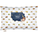 KeaBabies almohada frontal mostrando tamaño compacto y comodidad