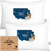 KeaBabies almohada pack frontal mostrando tamaño y forma ergonómica para confort