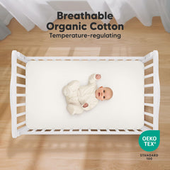 KeaBabies fabric closeup jersey knit showing breathable texture and softness