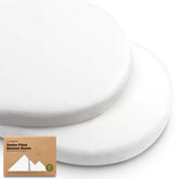KeaBabies sábana frontal para bassinet mostrando ajuste y acabado suave