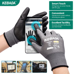 Kebada detalle de puntas táctiles para usar teléfono sin quitar guantes