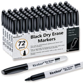 Keebor frontal pack 72 marcadores negro muestra ahorro y disponibilidad