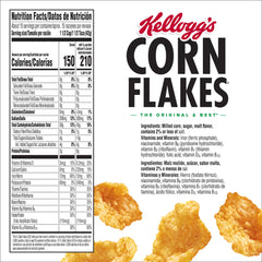 Kellogg's primer plano de copos crujientes con textura dorada