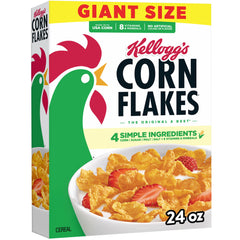 Kellogg's caja frontal 24oz mostrando diseño y cantidad