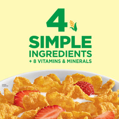 Kellogg's tazón con leche y copos listo para desayuno rápido