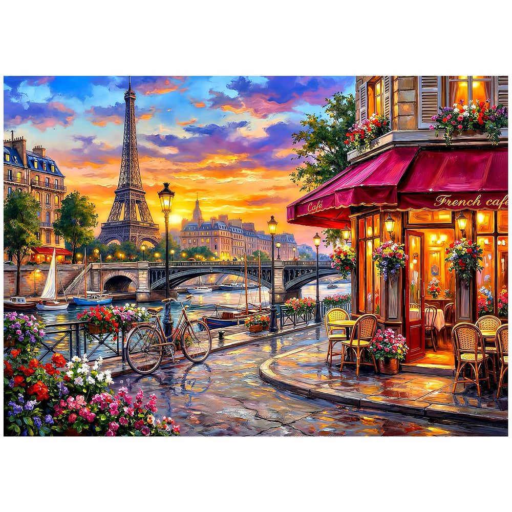kepovin caja frontal con imagen de Torre Eiffel y presentación elegante