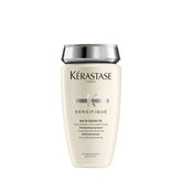 KÉRASTASE botella frontal del champú densifique, aspecto premium y beneficio voluminizador