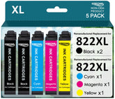 KERFOINK frente del pack 5 cartuchos 822 mostrando colores y ahorro