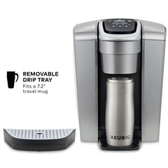 Keurig K-Elite bandeja de goteo con vaso alto beneficiando limpieza fácil