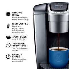 Keurig K-Elite depósito de 75 oz extraíble para menos recargas
