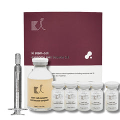 ki cosmetics ampolla kit frontal mostrando envase y viales, transmite confianza