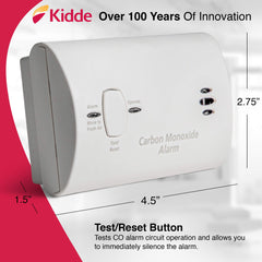 Kidde primer plano de LEDs indicando estado y detección para aviso visual inmediato