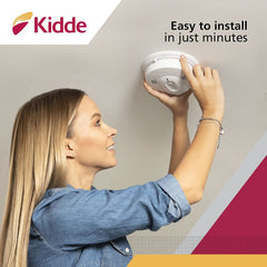 Kidde compartimiento con 2 AA para respaldo durante cortes de energía
