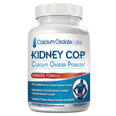 KIDNEY C.O.P. frente del envase mostrando la presentación de 120 cápsulas y beneficios