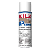 KILZ Up Shot Sealer vista frontal del envase con etiqueta informativa y beneficio de control