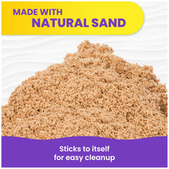 Kinetic Sand escultura detallada mostrando posibilidades creativas