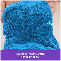Kinetic Sand textura en primer plano que muestra maleabilidad y detalle