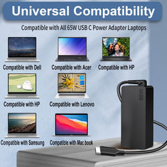 King EBOYEE cargador en uso con portátil Lenovo para carga fiable