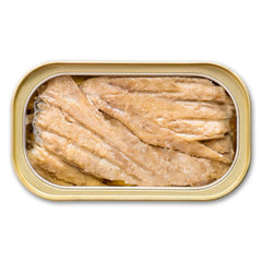 King Oscar tapa fácil de abrir de la lata, comodidad para comer fuera de casa