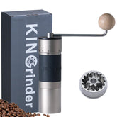KINGrinder K6 vista frontal con acabado metálico, durabilidad y estilo
