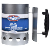 Kingsford encendedor compacto frente mostrando forma y tamaño práctico