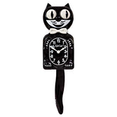 Kit Cat Klock frontal Classic Black mostrando presencia decorativa y movimiento