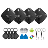 KIUP pack frontal mostrando cuatro tags para control de objetos