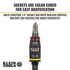Klein Tools vista del socket de 5 pulgadas para alcance extendido