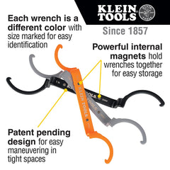 KLEIN TOOLS detalle del codo offset que permite trabajar en espacios reducidos