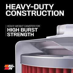 K&N tuerca hexagonal 17mm para extracción rápida y mantenimiento fácil